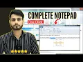Notepad Complete Tutorial for Beginners in Hindi