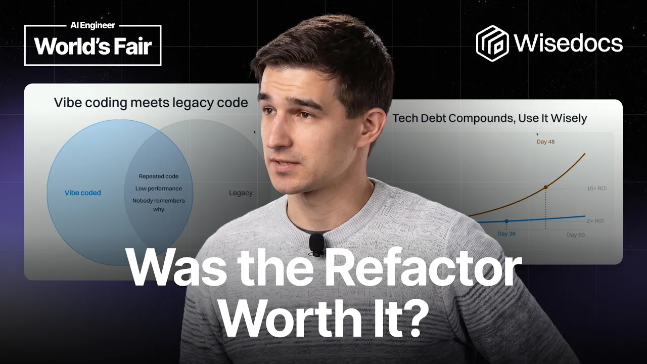Benchmarking Coding Agents on New vs Legacy Codebases — Denys Linkov, Wisedocs: video thumbnail