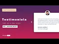 How To Make Responsive Testimonial Slider On Website Using HTML CSS No Javascript