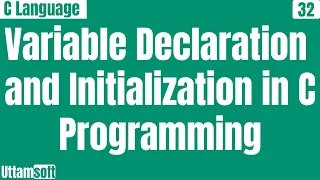 Variable Declaration and Initialization in c programming in hindi example
