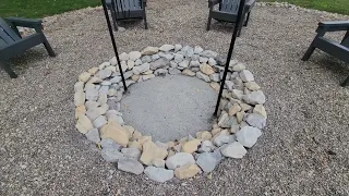 The Perfect Low Cost DIY Stone Fire Pit - Simple To Build Inexpensive Elegant