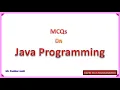 Advance Java MCQ Part 1 Rapid Test Programming Joshi Pushkar D