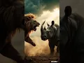 Download Lagu Ai animated video Lion and Rihon  fighting angry mood #video #ai #shortvideo #subscribe #lion #rhino