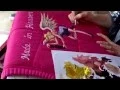 Time lapse of painting a Claire Redfield jacket for cosplay