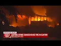 Lightning strike sparks house fire in Clinton