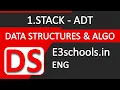 Stack ADT Data Structures and Algorithms E3Schools English