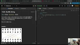 1528 Shuffle String LeetCode Solution