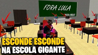 ESCONDE ESCONDE NA ESCOLA COM OBJETOS GIGANTES NO FREE FIRE