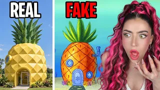 Finding REAL HOUSES behind Famous CARTOONS! (IN REAL LIFE)