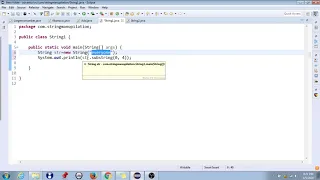 Java String substring Method example