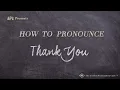 Download Lagu How to Pronounce Thank You (Real Life Examples!)