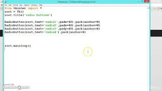 070 Learn python and ruby programming - radio buttons intro