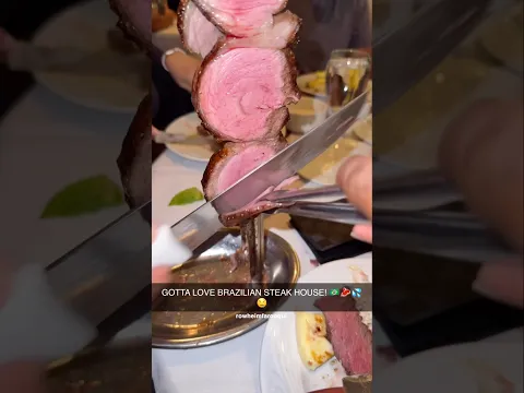 TABLE SIDE BRAZILIAN STEAK! 🇧🇷🥩