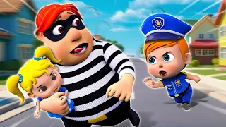 !Peligro Extraño! Canciones Oficial de Policía | Canciones infantiles para Niños | WOA song Spanish
