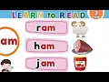 CVC Word Families English Reading Lesson for Nursery and Kindergarten