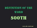 Definition of the word Sooth
