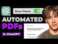This GPT Agent Creates 100 Automated PDFs Full Guide