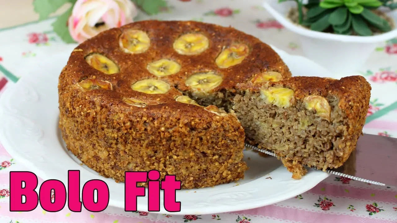 RECEITA DE BOLO FUNCIONAL INTEGRAL | BANANA COM MAÇÃ