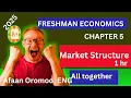 Freshman Economics Chapter 5 Market Structure All in one in Afaan Oromoo