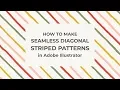 Hand drawn diagonal striped patterns in Illustrator