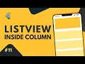Flutter ListView inside column - With 2 professional ways