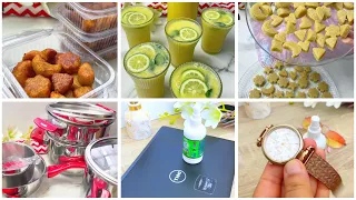 روتين متنوع😌 وصفات لرمضان بنة 💯 جبتلكم ريحة رمضان 🌙 شباح الصفرة بالكاوكاو متفرقش على اللوز 💡🔥