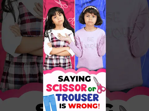 Stop Saying “Scissor”! 😯 Learn These 9 Correct English Words | Vidya Connection #shorts