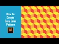 How To Create Isometric Cube Pattern In Illustrator Pattern Design How To Make Pattern