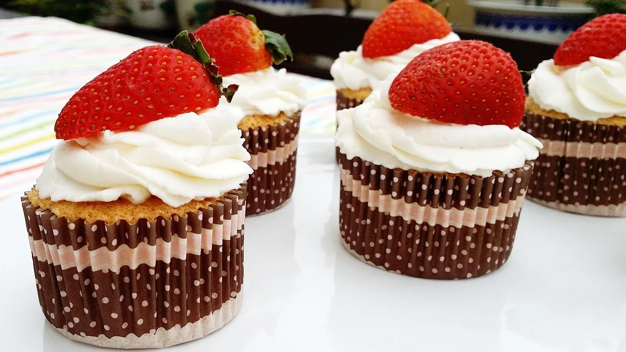 Strawberry Shortcake Cupcakes - Recipe by ZaTaYaYummy