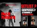 IRON MAIDEN - Setlist Surprises Letdown RUN FOR YOUR LIVES Budapest Hungary