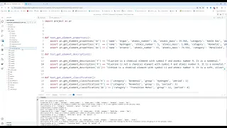 Python periodic table of elements
