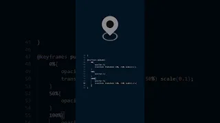 css only animated map marker