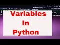 PYTHON TUTORIAL 3 VARIABLES IN PYTHON HOW TO MAKE A PROGRAM IN PYTHON