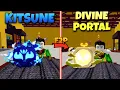 Trading From KITSUNE To DIVINE PORTAL Under 20 Trades Blox Fruit