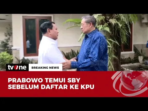 Sowan Sebelum ke KPU, SBY Sambut Kedatangan Prabowo