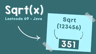 Sqrt x - Leetcode 69