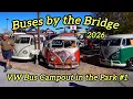 Buses by the Bridge Volkswagen Camping in The Park 1 - 600 VW Buses Camping at Lake Havasu