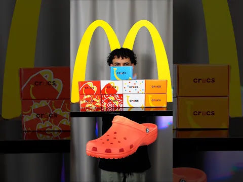 Comprei a coleção INTEIRA dos Crocs do McDonald’s! 😱🍔#McDonalds #Crocs #Coleção #Brinquedos