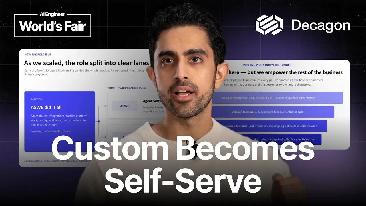 How Forward Deployed Engineering is done at Decagon — Sunny Rekhi: video thumbnail