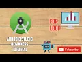 Android Tutorial for Beginners 16 create a loop
