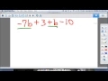 Simplifying Variable Expressions Pre Algebra