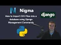How to Import a CSV File into Database using Django management commands - Step by Step