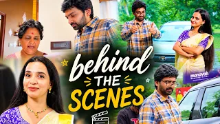 Behind the scenes ✨👀| Shoot day 🚘 | Thejus Jyothi | Malavika Krishnadas 