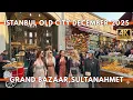 Istanbul Turkey 2025 4K Walking Tour | Sultanahmet to Grand Bazaar - Turkish Street Food,Restaurants