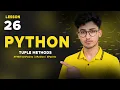 Python in Pashto TUPLE METHODS in Python 26 FMK Tech -