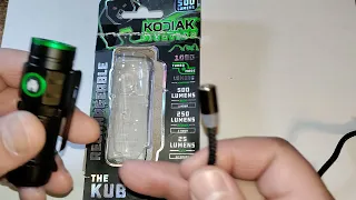 Kodiak The Kub Lighting 500 lumen rechargeable flashlight review pt 1 Walmart Item