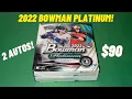 2022 Bowman Platinum Monster Mega Box Opening Review 2 Autos TOP Prospects New Retail Sports Cards