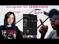 I made an Instagram fan page Gone wrong Gabriela bee