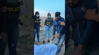   كواليس جريمة القتل    لقطة مثيرة لاكتشاف كيف تم تصويرها مع عبد الجليل أسيرو           أسيرو دندنها