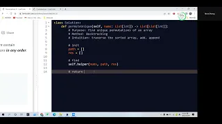 Leetcode 47 Permutations II Backtracking Python
